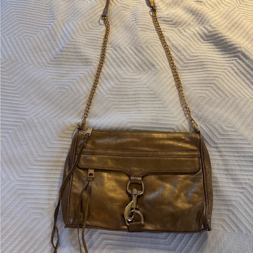 Rebecca Minkoff Large M.A.C. Metallic Leather Crossbody Bag